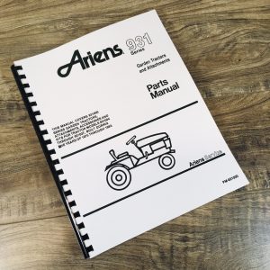 Ariens 931024 931025 931026 Garden Tractor Parts Manual Catalog Book Assembly