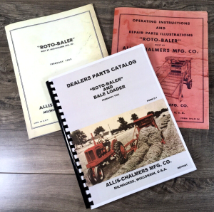 Allis Chalmers Rotobaler Service Repair Operators Parts Manual Catalog Set Ac
