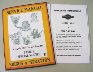 Briggs Stratton 6B-H 6Bh Service Repair Owner Operator Operating Part Manual