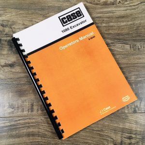 Case 1080 Excavator Operators Owners Manual Controls Maintenance Operation