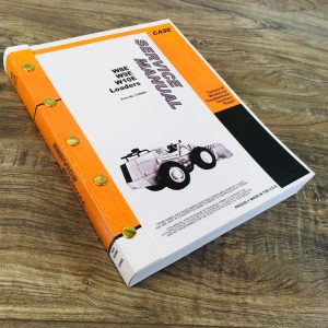 Case 1085C Cruz-Air Excavator Service Technical Manual Repair Shop In Binder