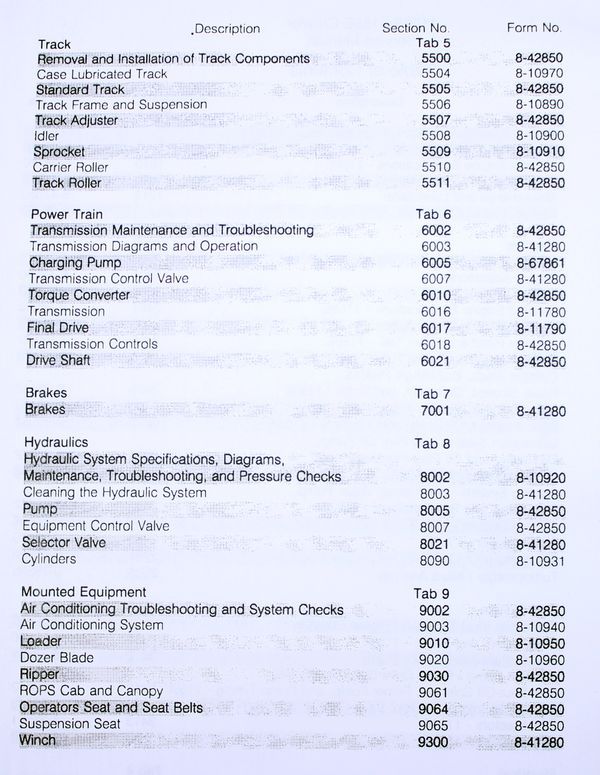 Case 1150E 1155E Crawler Dozer Loader Service Technical Manual Repair In Binder - Image 4