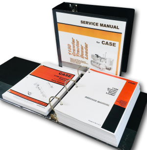 Case 1150 Crawler Service Manual Parts Catalog Repair Shop Set Prior To 7108999