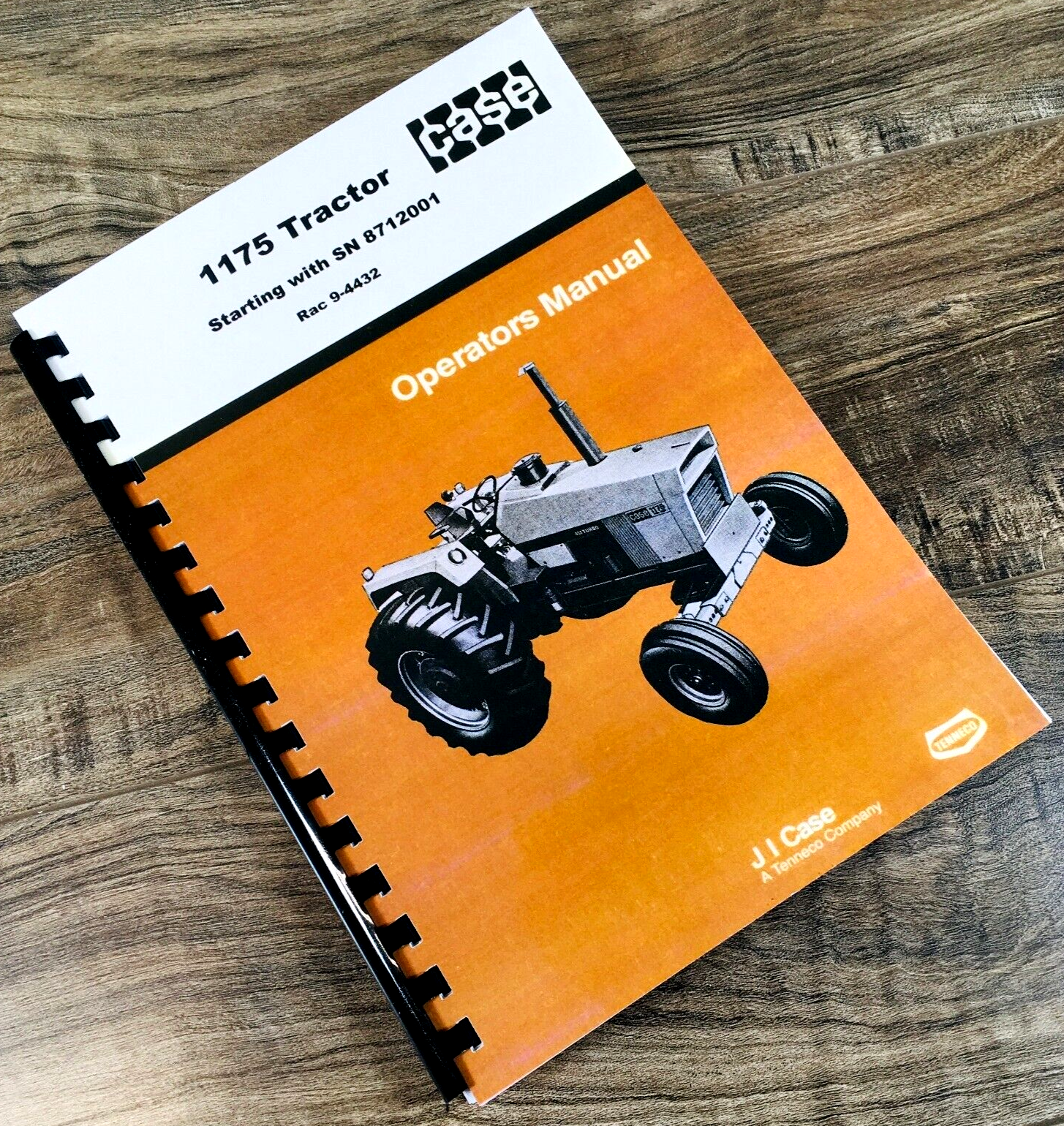Case 1175 Tractor Operators Owners Manual Maintenance Book Lubrication More