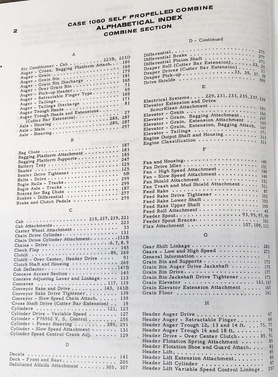 Case 1060 Self Propelled Combine Parts Manual Catalog Book Assembly Schematic - Image 2