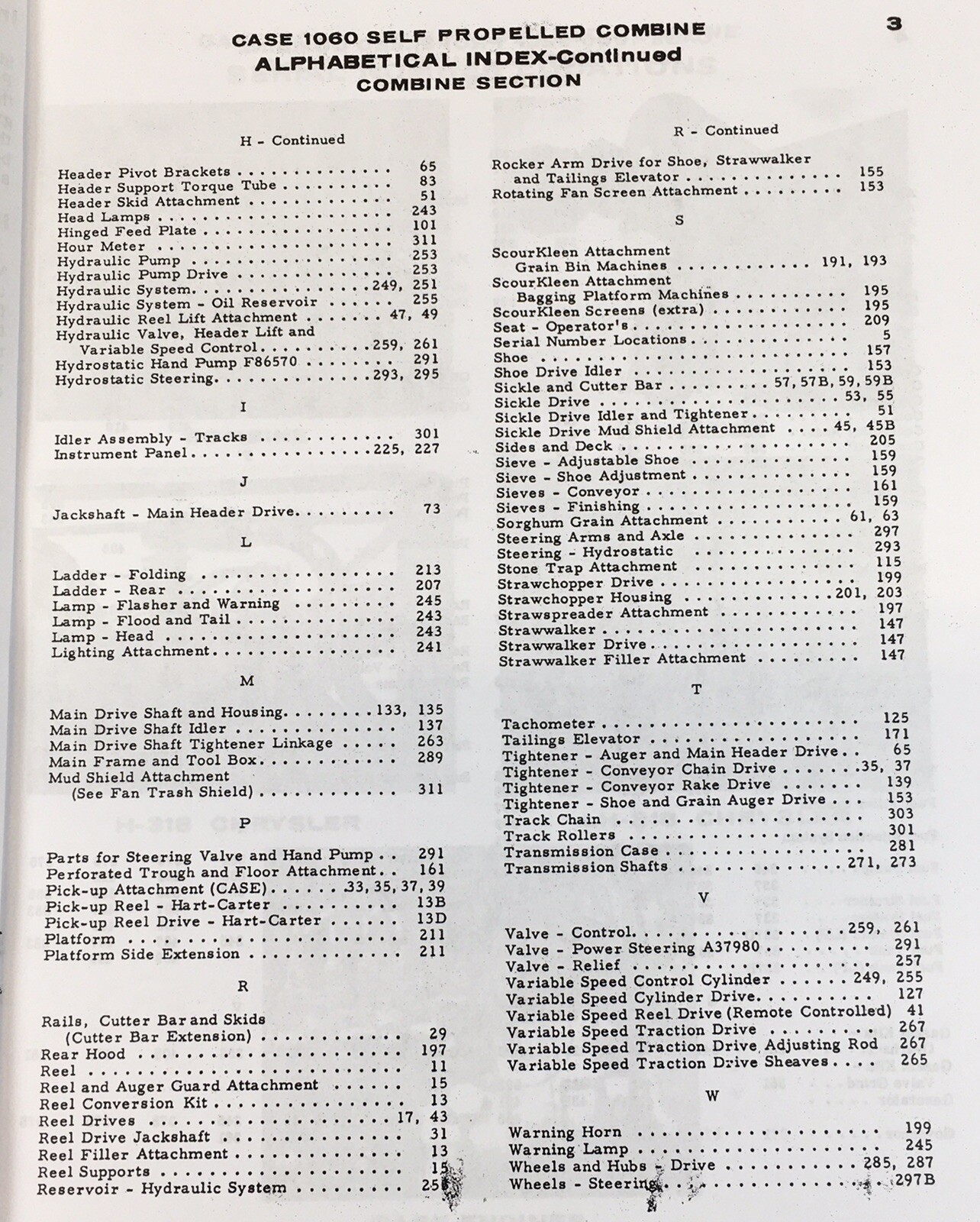 Case 1060 Self Propelled Combine Parts Manual Catalog Book Assembly Schematic - Image 3