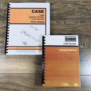 Case 1150 Crawler Tractor Parts Catalog Operators Manual Set SN 7110300-After