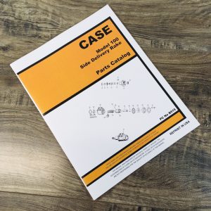 Case 100 Side Delivery Rake Parts Manual Catalog Book Assembly Schematic Views