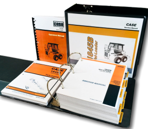 Case 1845B Skidsteer Service Manual Parts Catalog Operators Owners Repair Set