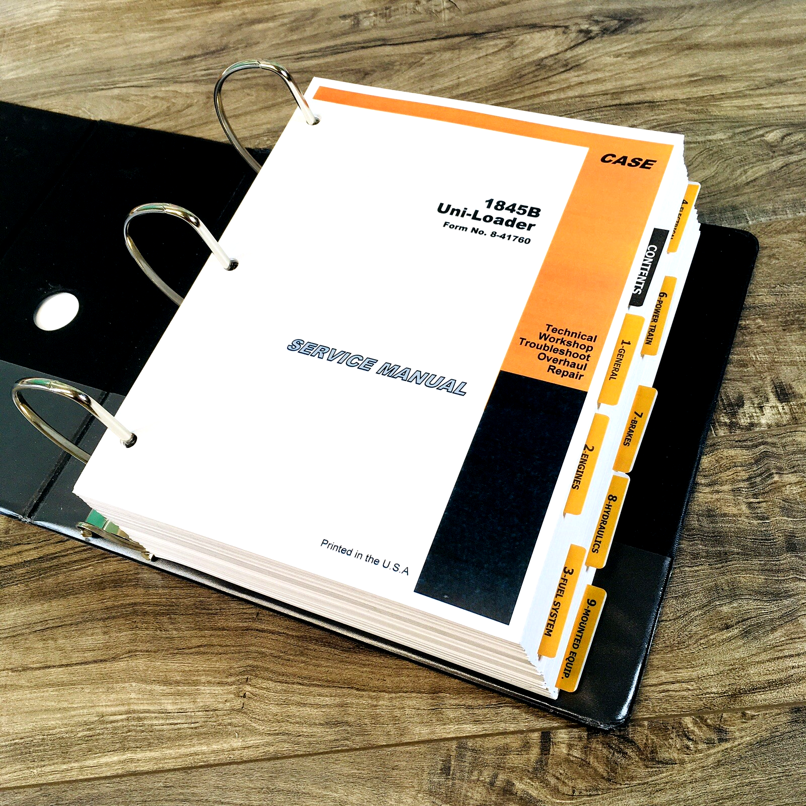 Case 1845B Skidsteer Service Manual Parts Catalog Operators Owners Repair Set - Image 2