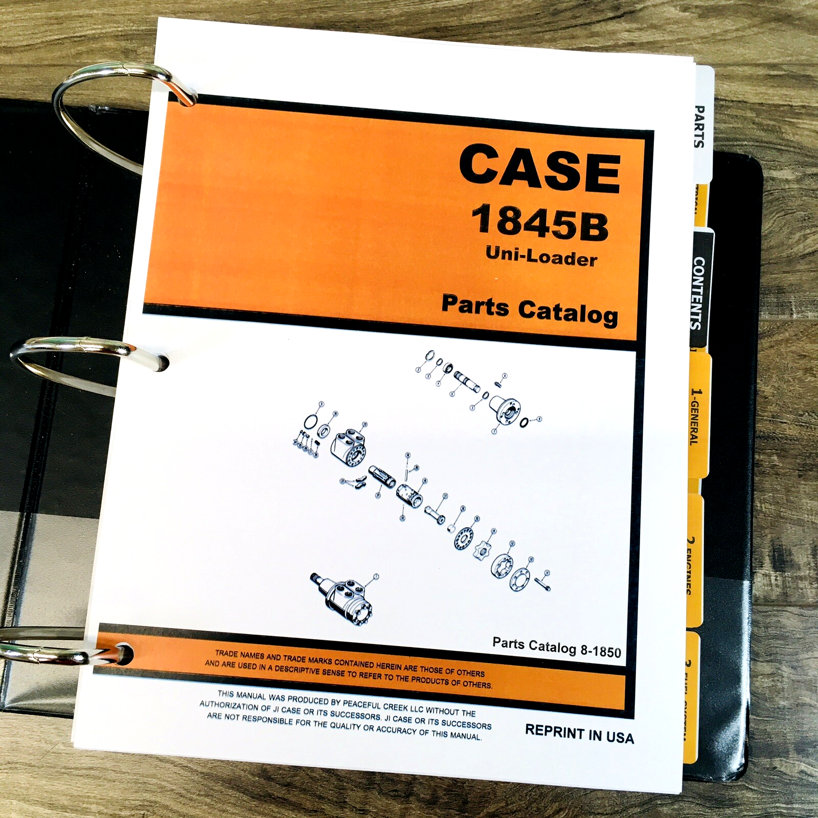 Case 1845B Skidsteer Service Manual Parts Catalog Operators Owners Repair Set - Image 12