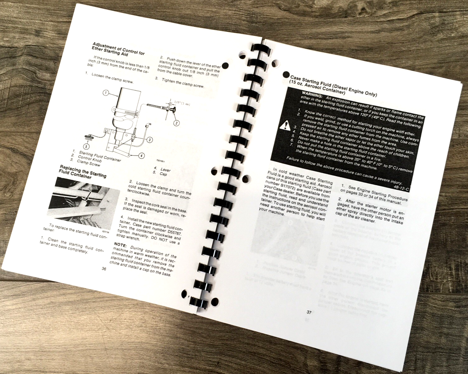 Case 1845B Skidsteer Service Manual Parts Catalog Operators Owners Repair Set - Image 23