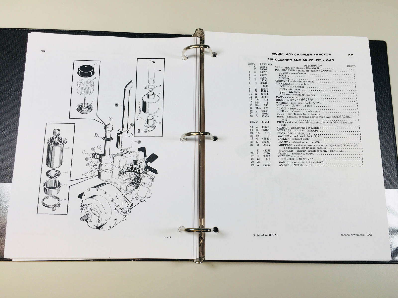 Case 33 Backhoe 450 Crawler Loader Dozer 188 Diesel Engine Service Parts Manual Before-3038436 - Image 12