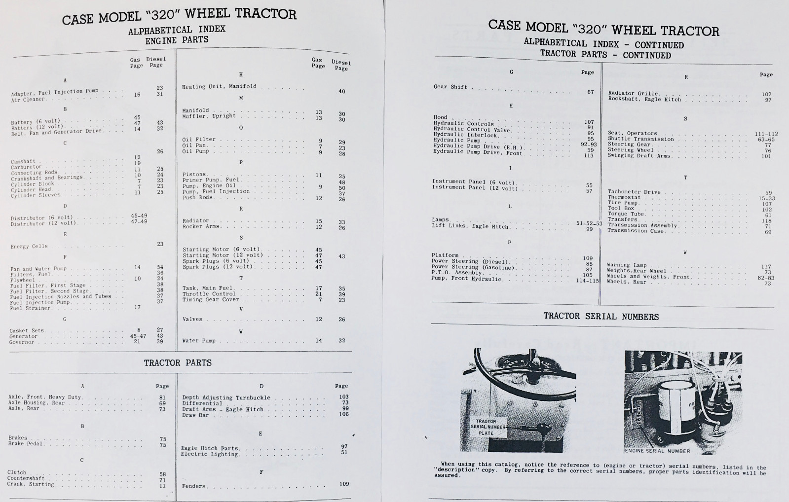 Case 320 Wheel Type Industrial Loader Backhoe Tractor Parts Catalog Manual Book - Image 3