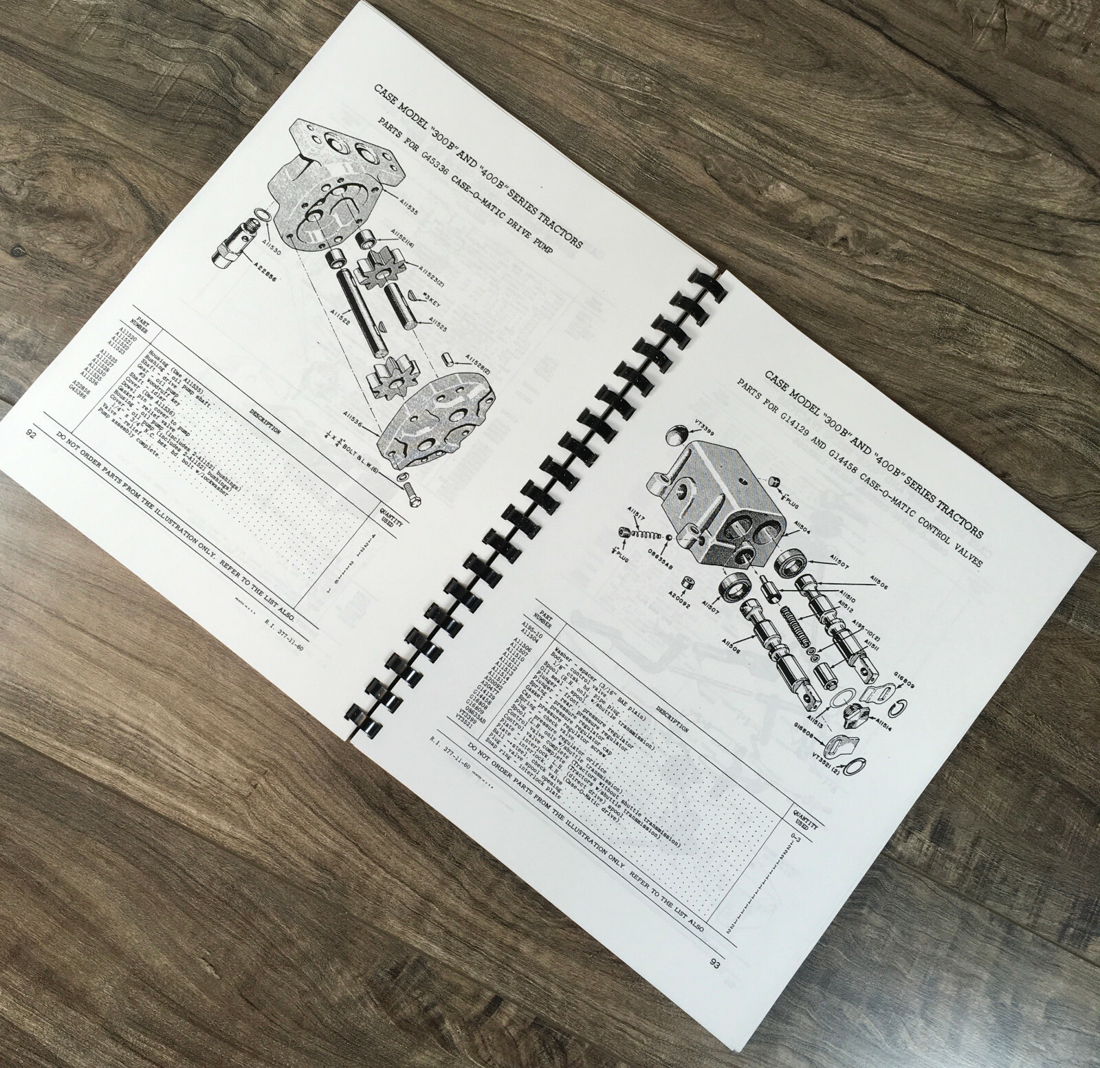 Case 300B 400B Series Tractors Parts Catalog Operators Manual Book Set Owner - Image 10