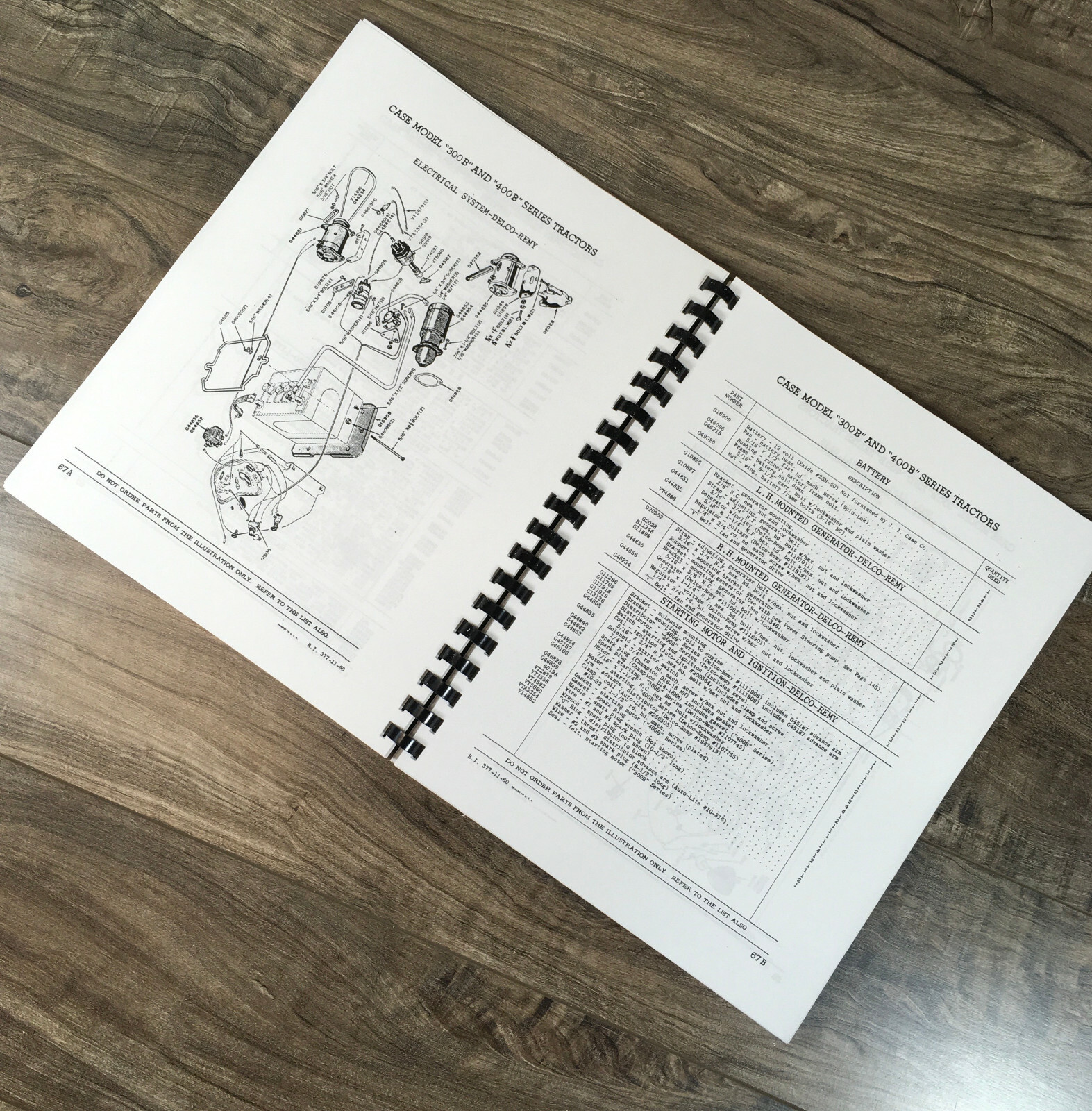 Case 300B 400B Series Tractors Parts Catalog Operators Manual Book Set Owner - Image 11