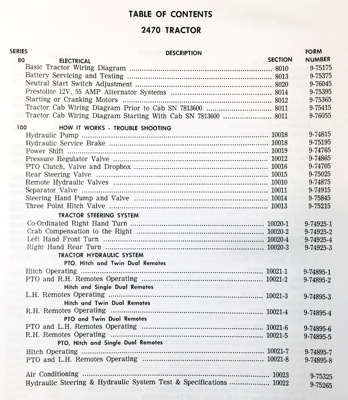 Case 2470 Tractor Service Manual Parts Catalog Shop Repair Book Overhaul Set - Image 3