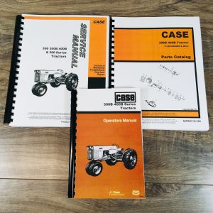 Case 300B 400B Series Tractors Service Repair Manual Parts Operators Shop Set