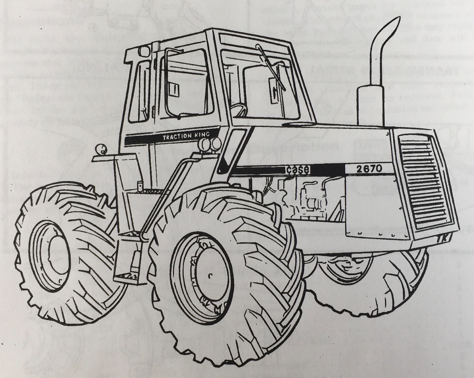 Case 2670 Traction King Tractor Parts Manual Assembly Catalog Exploded Views - Image 2