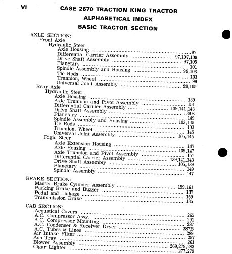 Case 2670 Traction King Tractor Parts Manual Assembly Catalog Exploded Views - Image 4