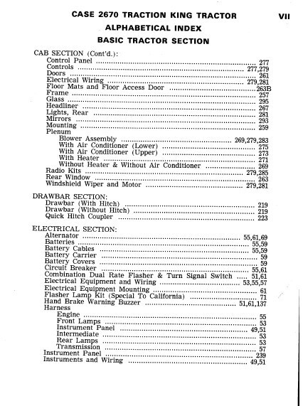 Case 2670 Traction King Tractor Parts Manual Assembly Catalog Exploded Views - Image 5