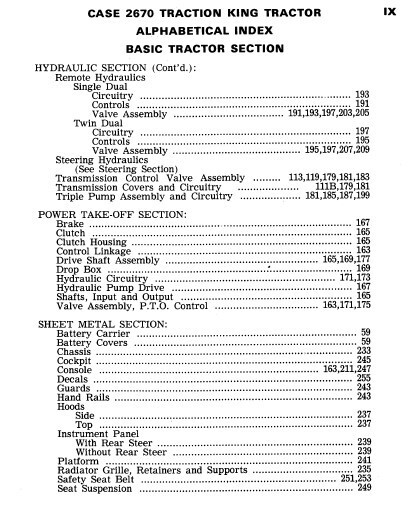 Case 2670 Traction King Tractor Parts Manual Assembly Catalog Exploded Views - Image 7