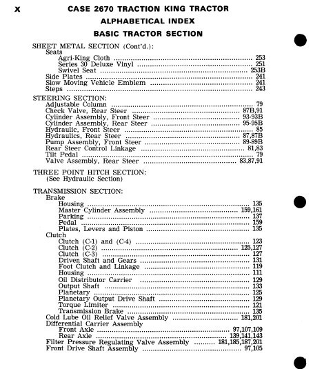 Case 2670 Traction King Tractor Parts Manual Assembly Catalog Exploded Views - Image 8