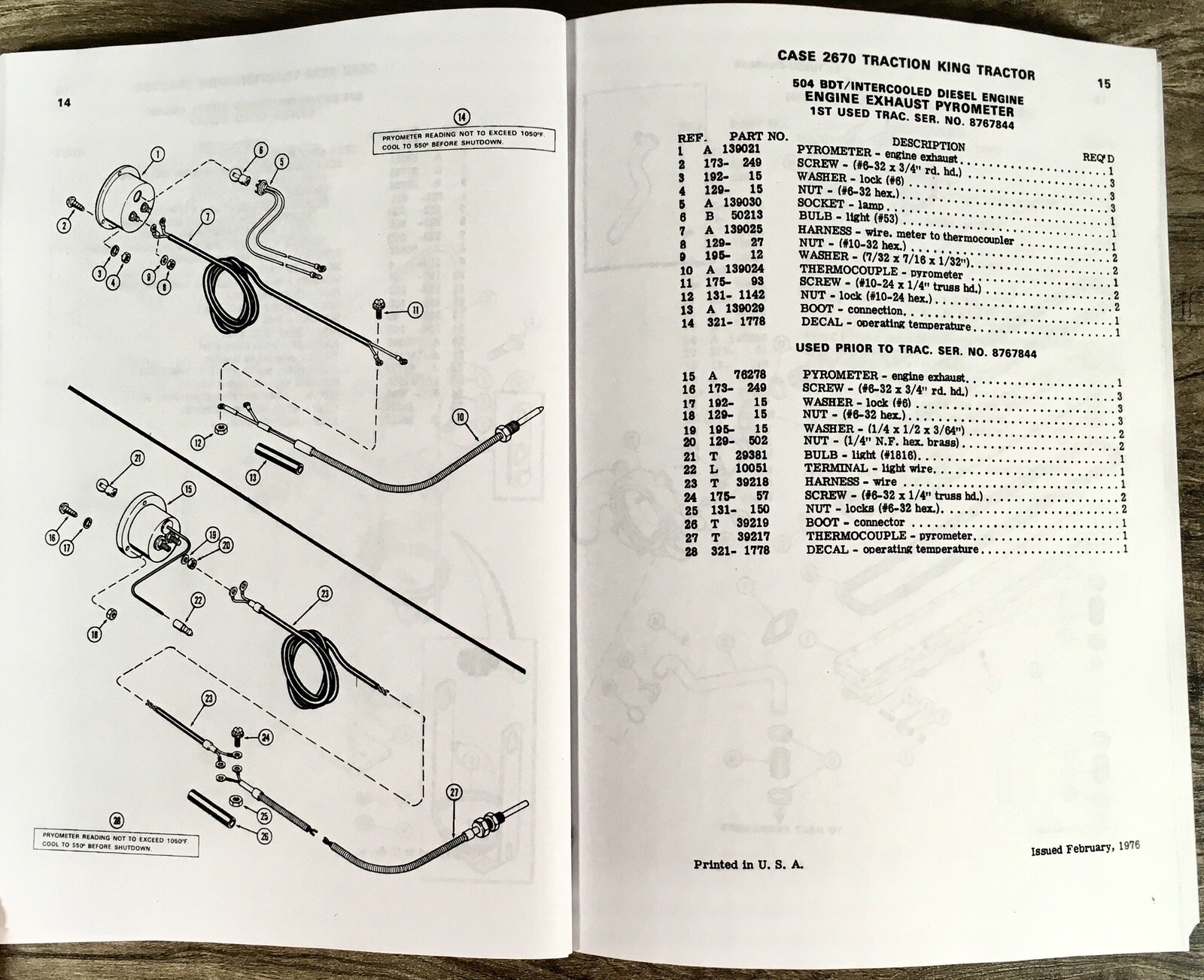 Case 2670 Traction King Tractor Parts Manual Assembly Catalog Exploded Views - Image 9