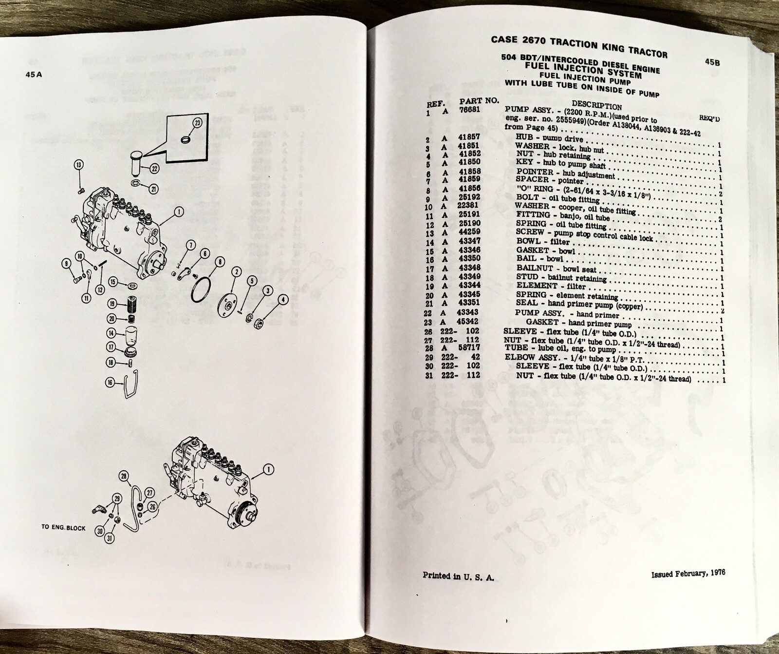 Case 2670 Traction King Tractor Parts Manual Assembly Catalog Exploded Views - Image 11