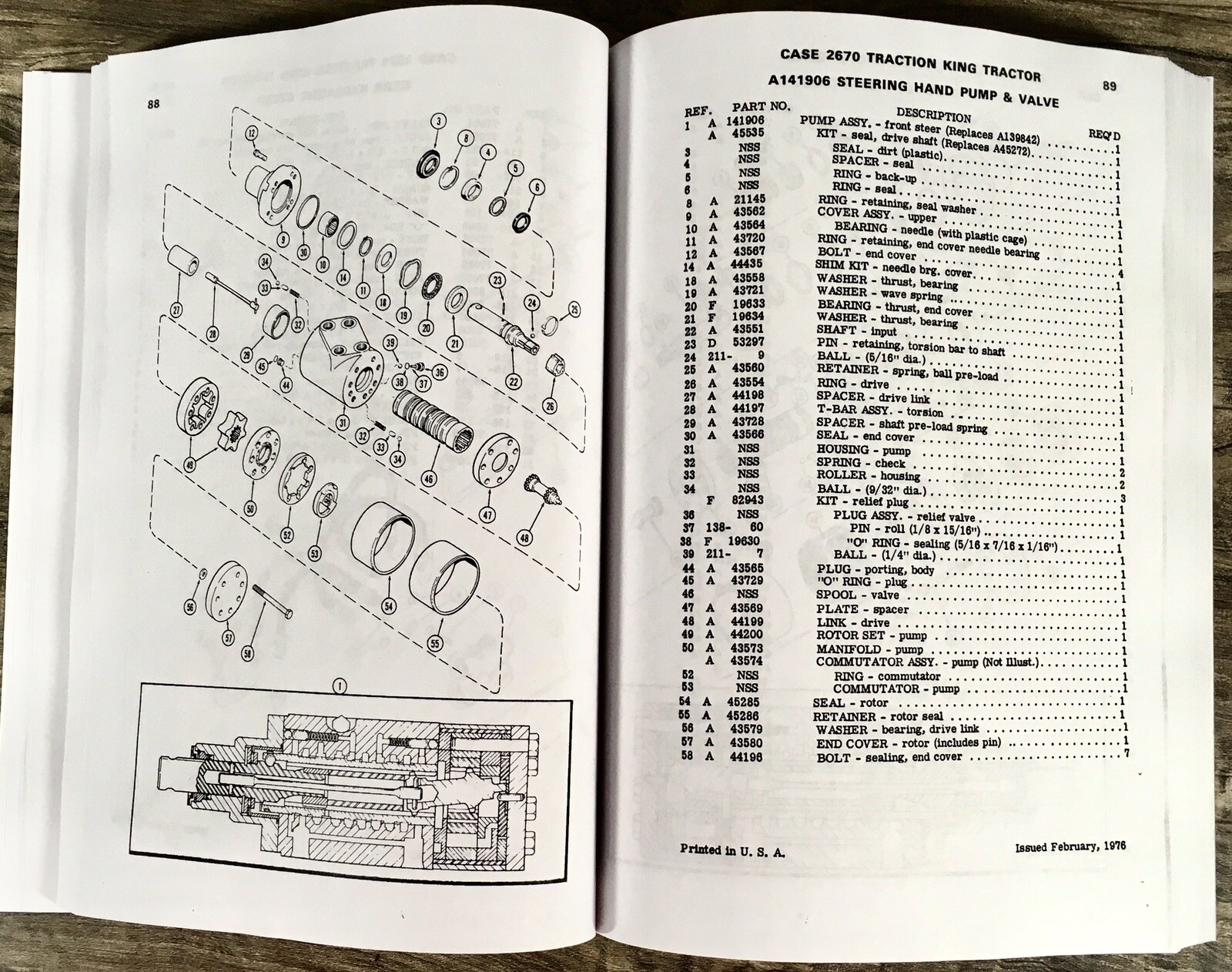 Case 2670 Traction King Tractor Parts Manual Assembly Catalog Exploded Views - Image 12