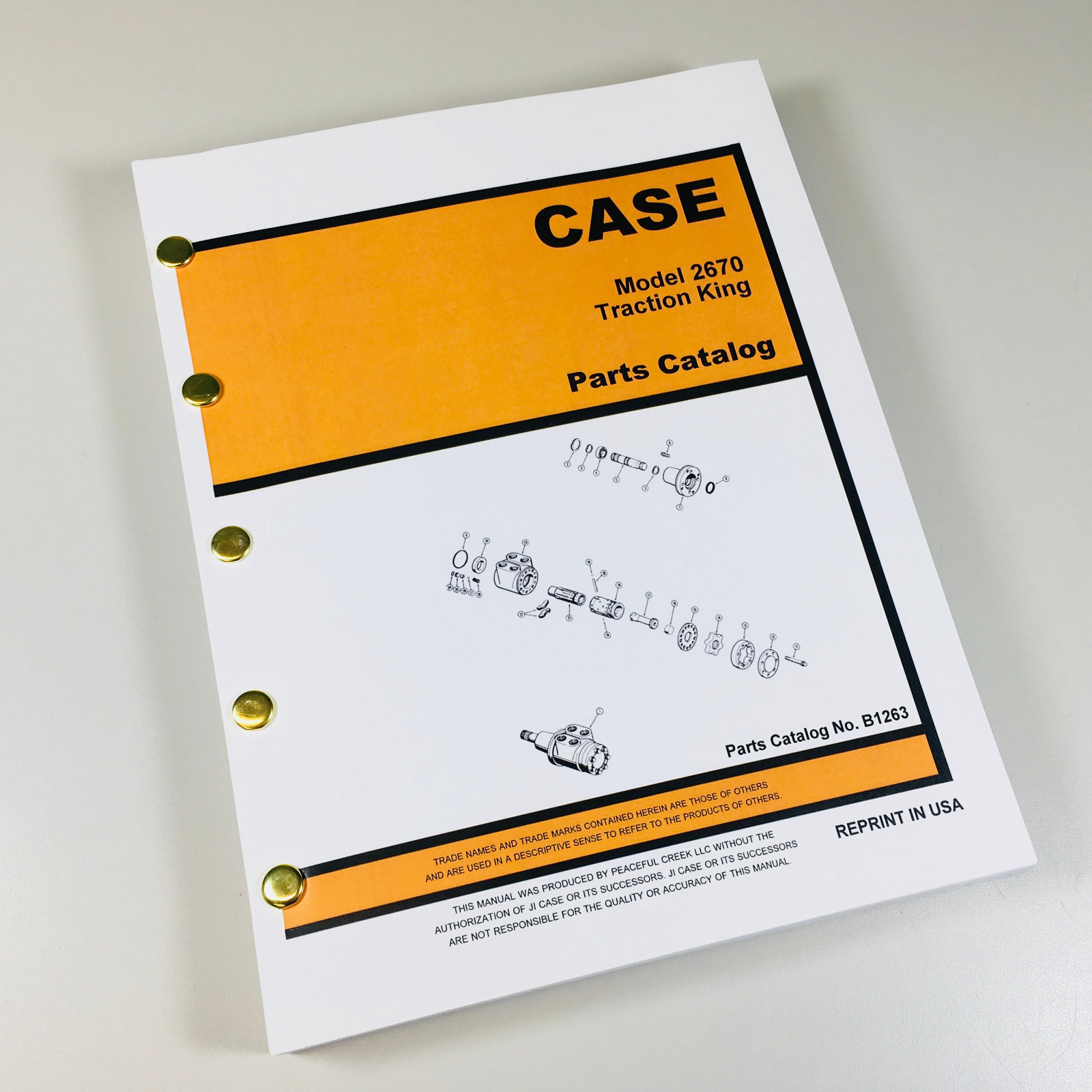 Case 2670 Traction King Tractor Parts Manual Assembly Catalog Exploded Views - Image 13