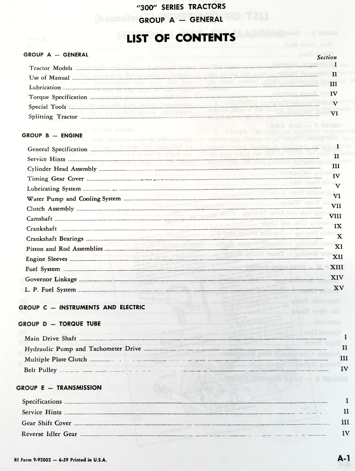 Case 300 300B Diesel Utility Tractors Service Manual Repair Shop Technical - Image 2