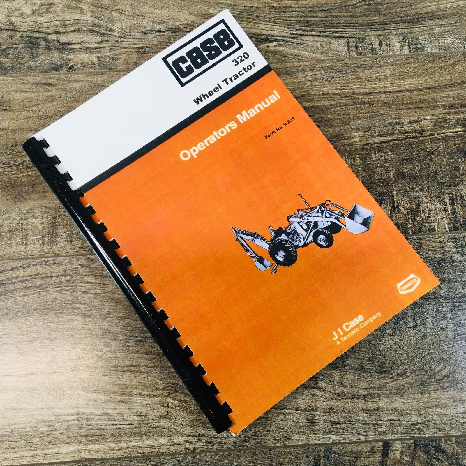 Case 320 Ck Wheel Loader Operators Manual Owners Book Maintenance Adjustments