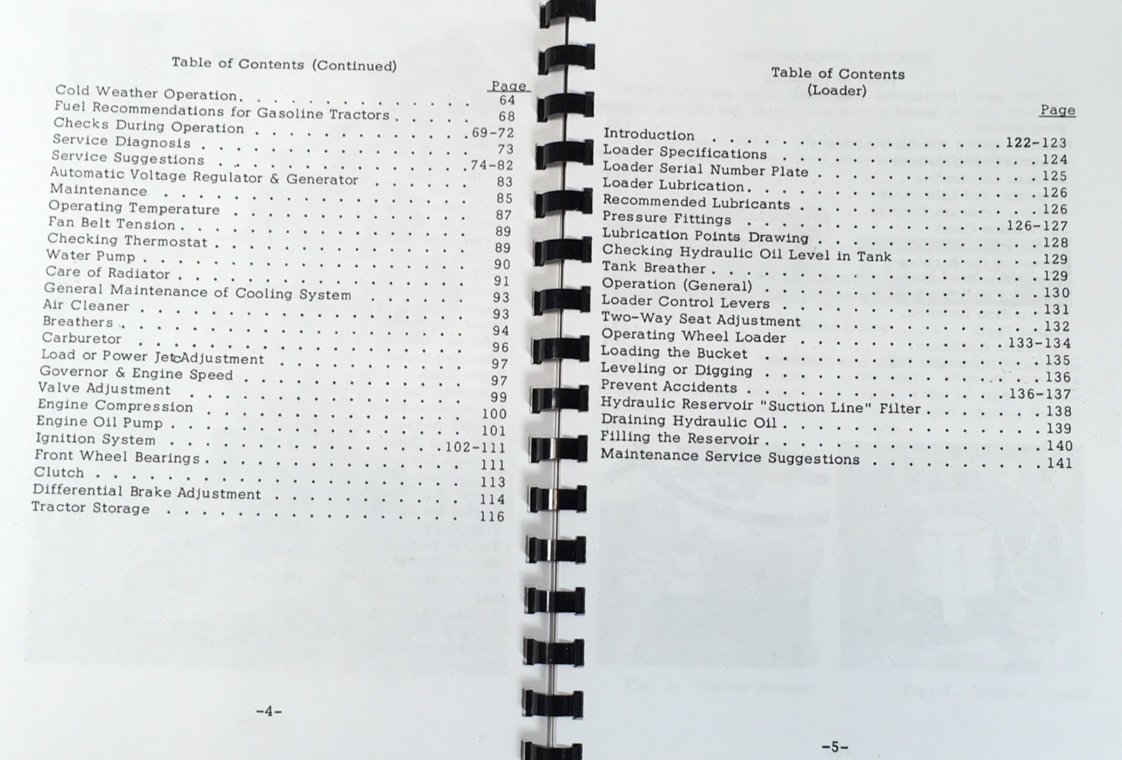 Case 320 Ck Wheel Loader Operators Manual Owners Book Maintenance Adjustments - Image 3
