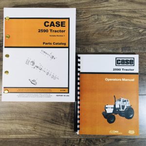 Case 2590 Tractor Parts Operators Manual Catalog Owners Set Assembly Book