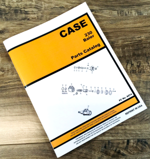 Case 230 Baler Parts Manual Catalog Book Assembly Schematic Exploded Views