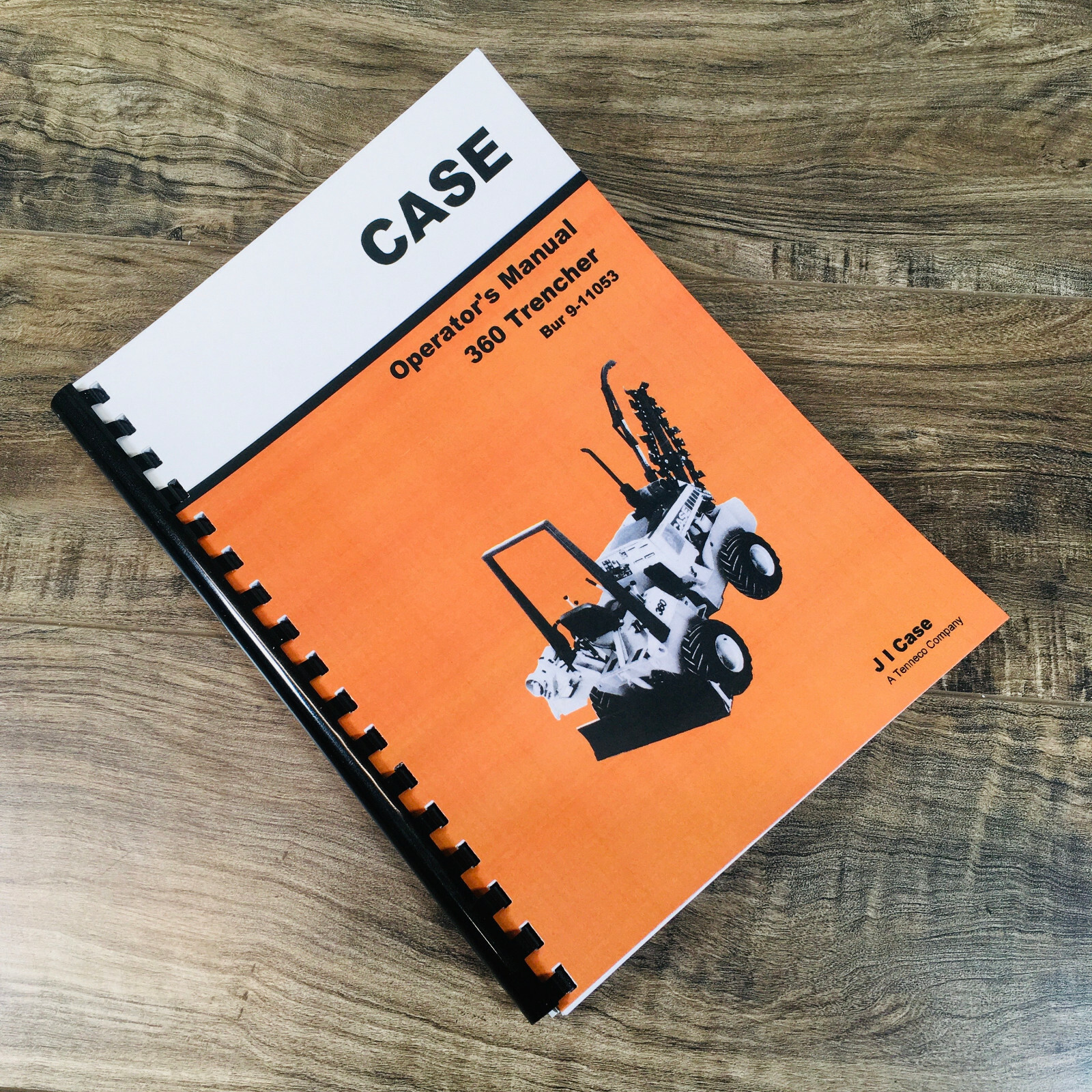 Case 360 Trencher Operators Manual Owners Book Maintenance Also Backhoe Attach