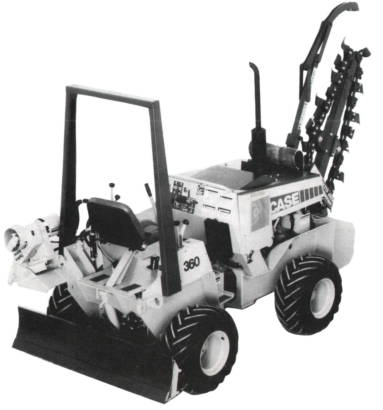 Case 360 Trencher Operators Manual Owners Book Maintenance Also Backhoe Attach - Image 5