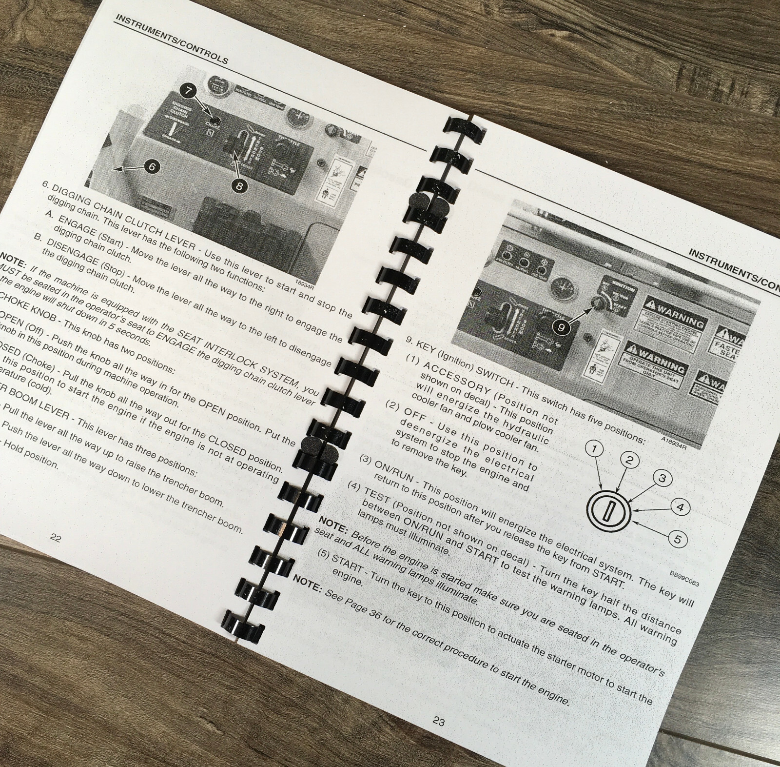 Case 360 Trencher Operators Manual Owners Book Maintenance Also Backhoe Attach - Image 6