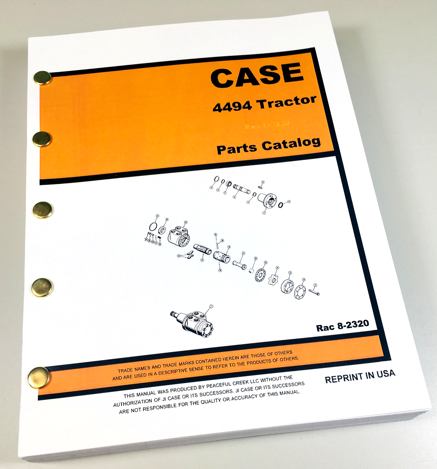 Case 4494 Tractor Parts Manual Catalog Schematic Exploded Views Book