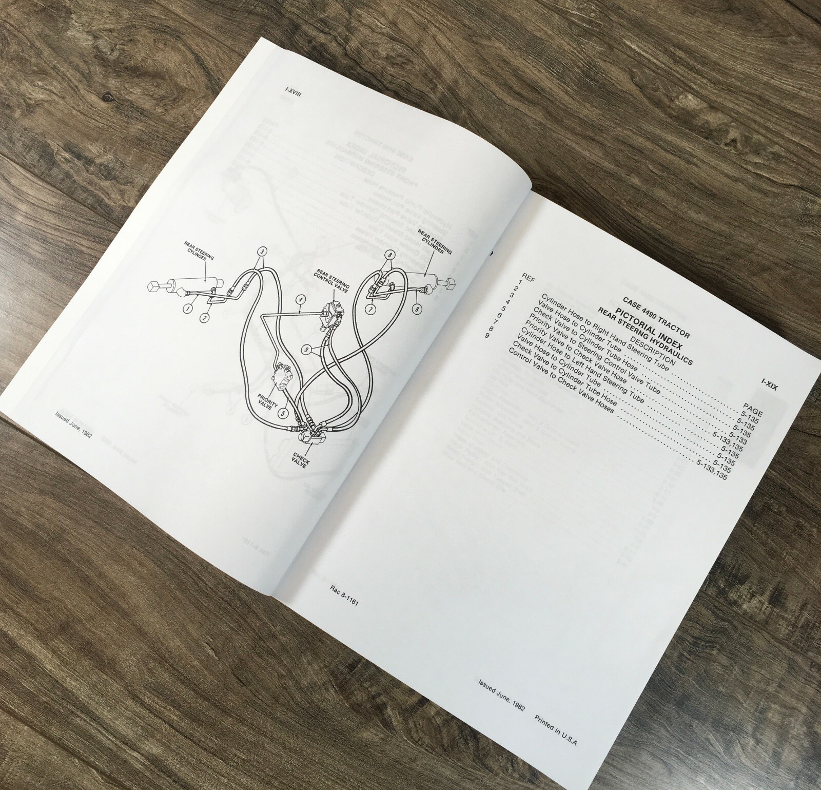 Case 4490 Tractor Parts Manual Catalog Book Assembly Schematic Exploded Views - Image 5