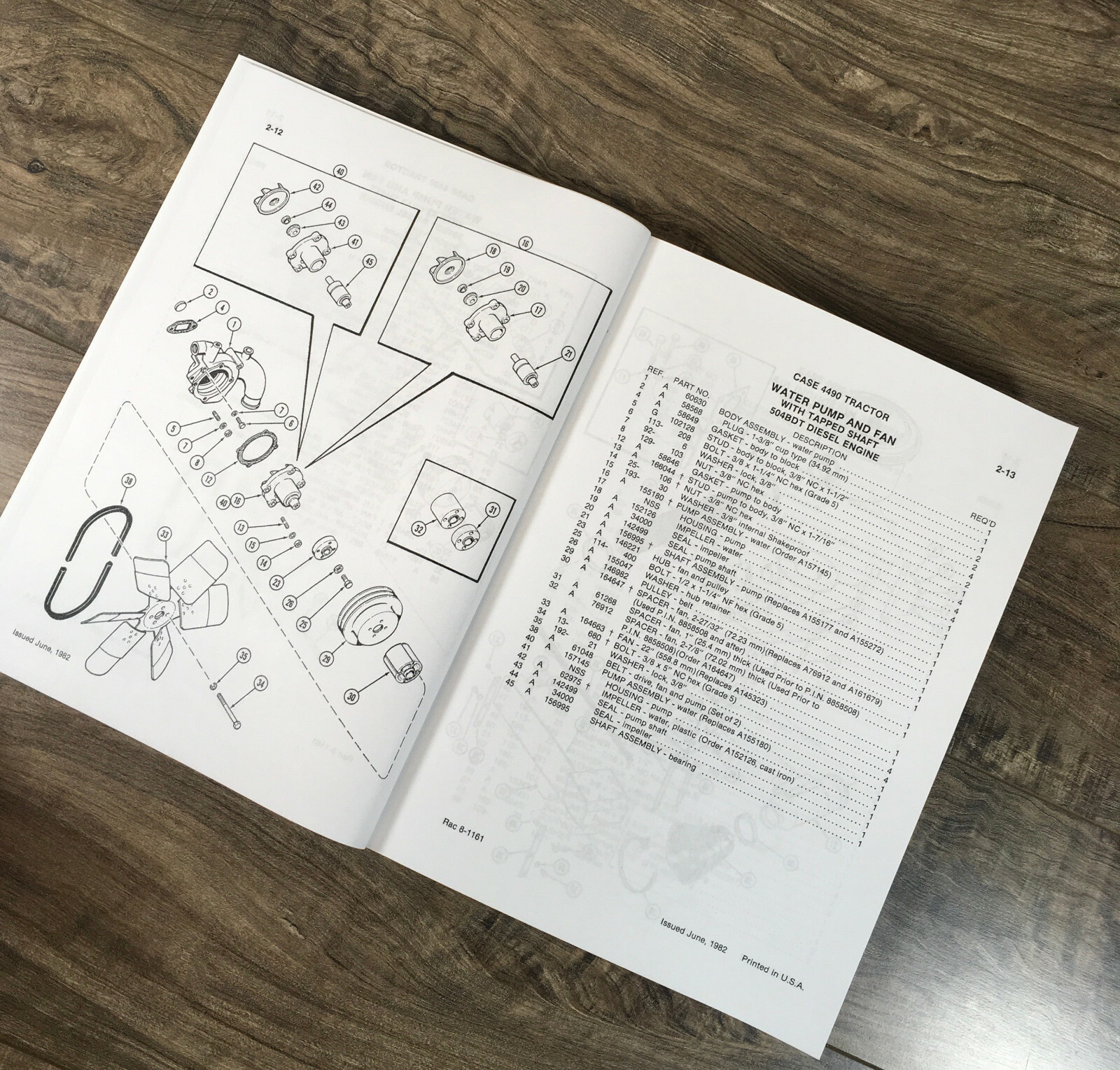 Case 4490 Tractor Parts Manual Catalog Book Assembly Schematic Exploded Views - Image 6