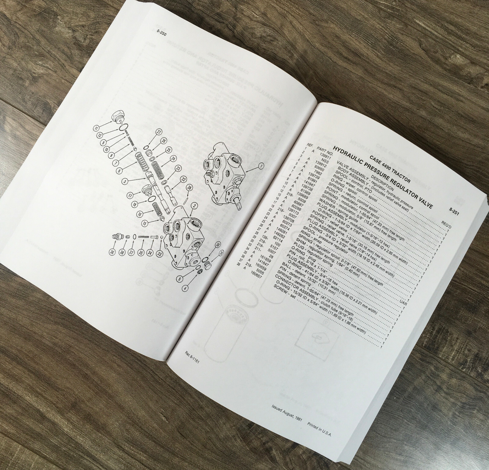 Case 4490 Tractor Parts Manual Catalog Book Assembly Schematic Exploded Views - Image 9