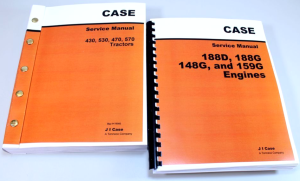 Case 430 530 470 570 Tractor Service Set 188D 188G 148G 159G Engine Manual Shop
