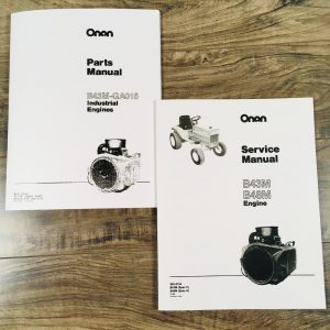 Case 446 Garden Tractor Onan B43M 16Hp Gas Engine Service Manual Parts Catalog