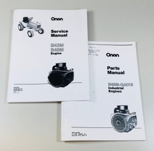 Case 448 Garden Tractor Onan B48M 18Hp Engine Service Parts Manual Catalog Set