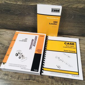 Case 380 380Ll Loader Landscaper Tractor Backhoe Operators Parts Service Manual