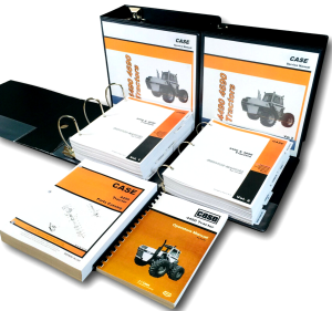 Case 4490 Tractor Service Manual Parts Catalog Operators Owners Repair Shop Set
