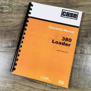 Case 380 380Ck 380Ll Loader Landscaper Tractor Backhoe Owner Operators Manual Ll