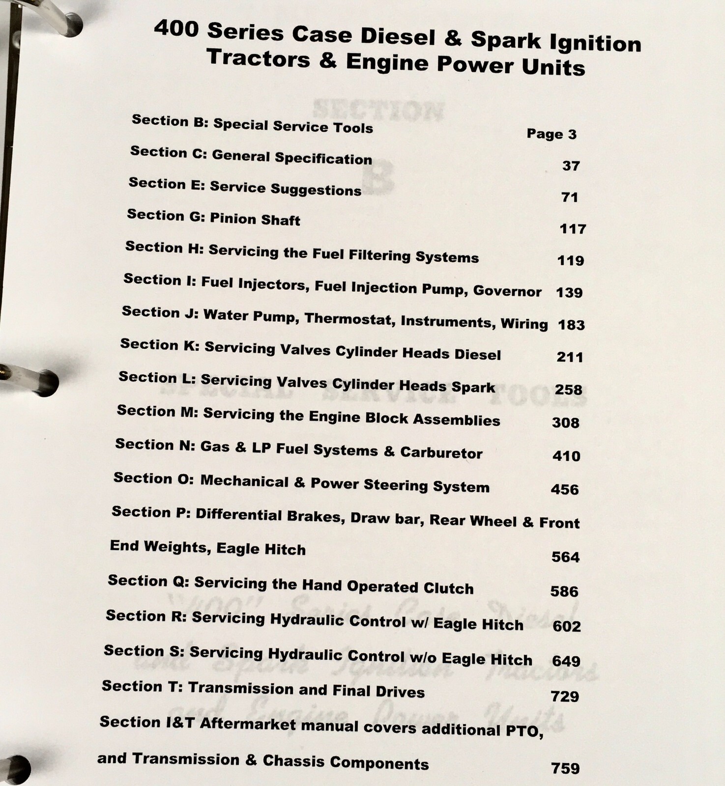 Case 400 401 402 403 405 410 411 412 Tractor Service Manual Shop Repair Overhaul - Image 3